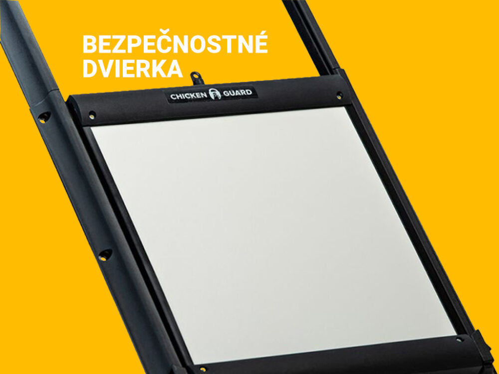 Bezpečnostné dvierka s poistkou ku kurínu CHICKEN GUARD DOOR 25x30 - Image 2