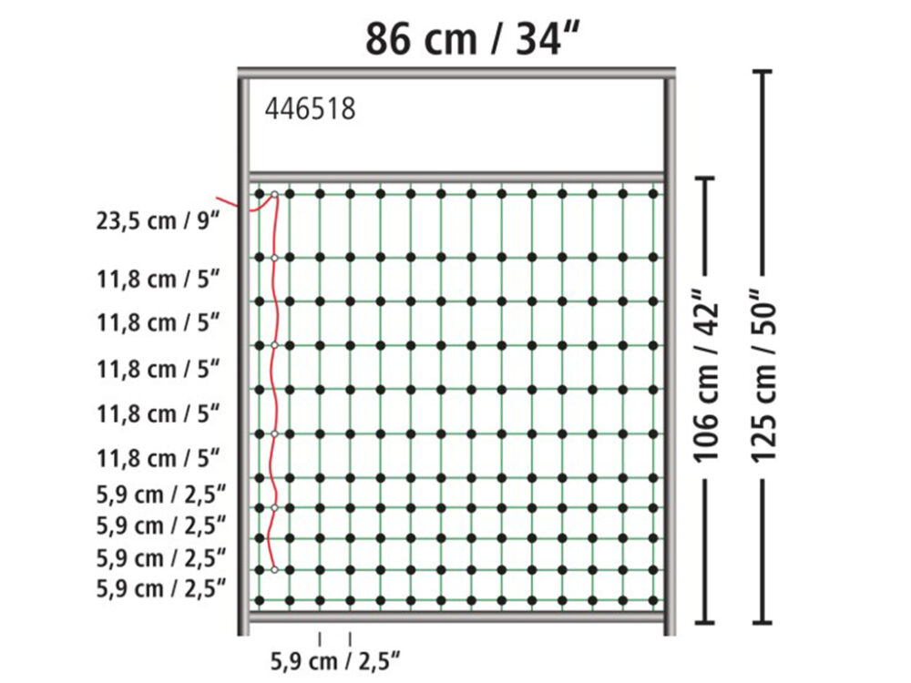 Brána k sieťam pre elektrické ohradníky KERBL 446518, 95-125 cm - Image 4