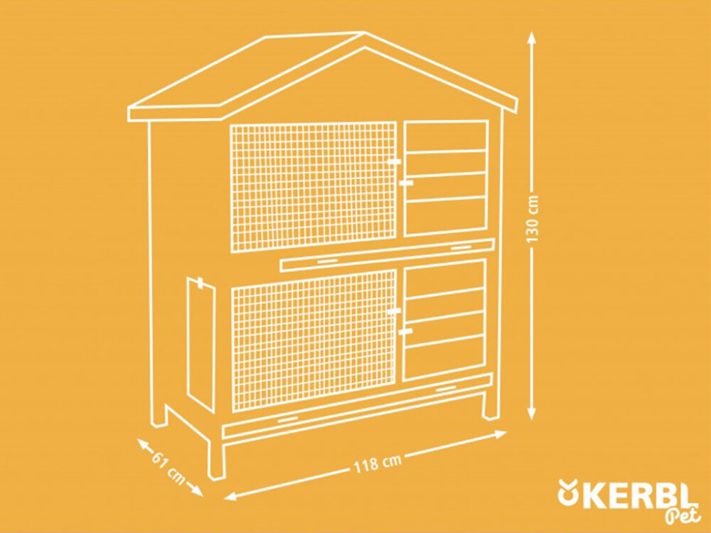 Králikáreň dvojposchodová KERBL 81719 APPARTMENT PRO - Image 11