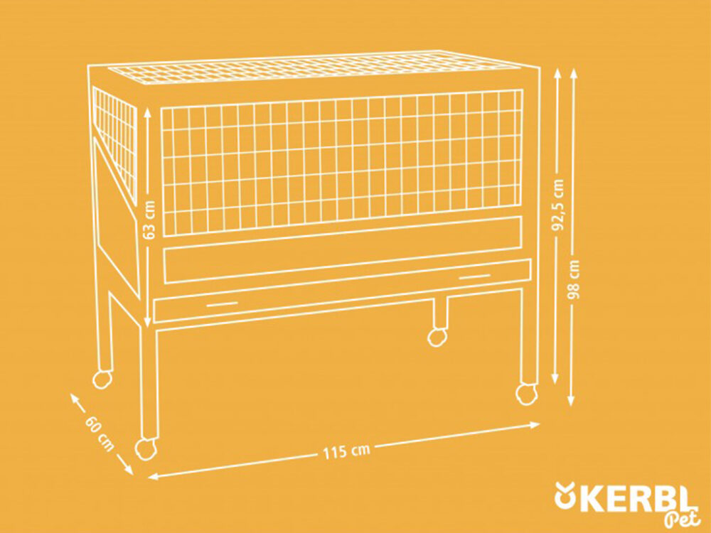 Klietka pre králiky a hlodavce KERBL 82725 INDOOR DELUXE - jednoposchodová - Image 11