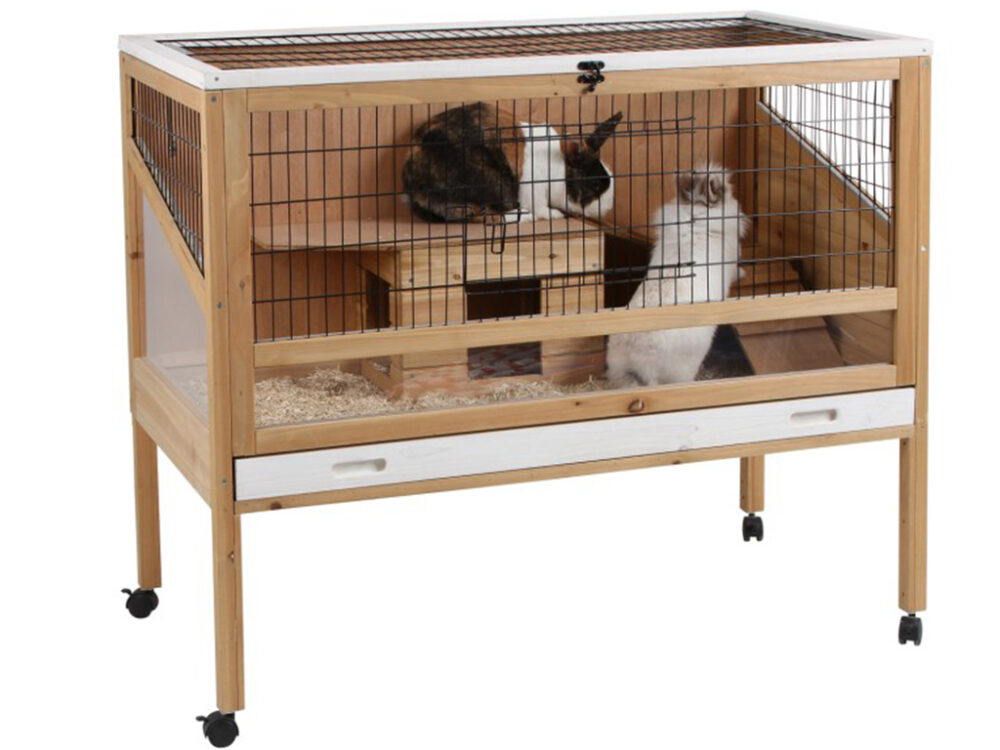 Klietka pre králiky a hlodavce KERBL 82725 INDOOR DELUXE - jednoposchodová