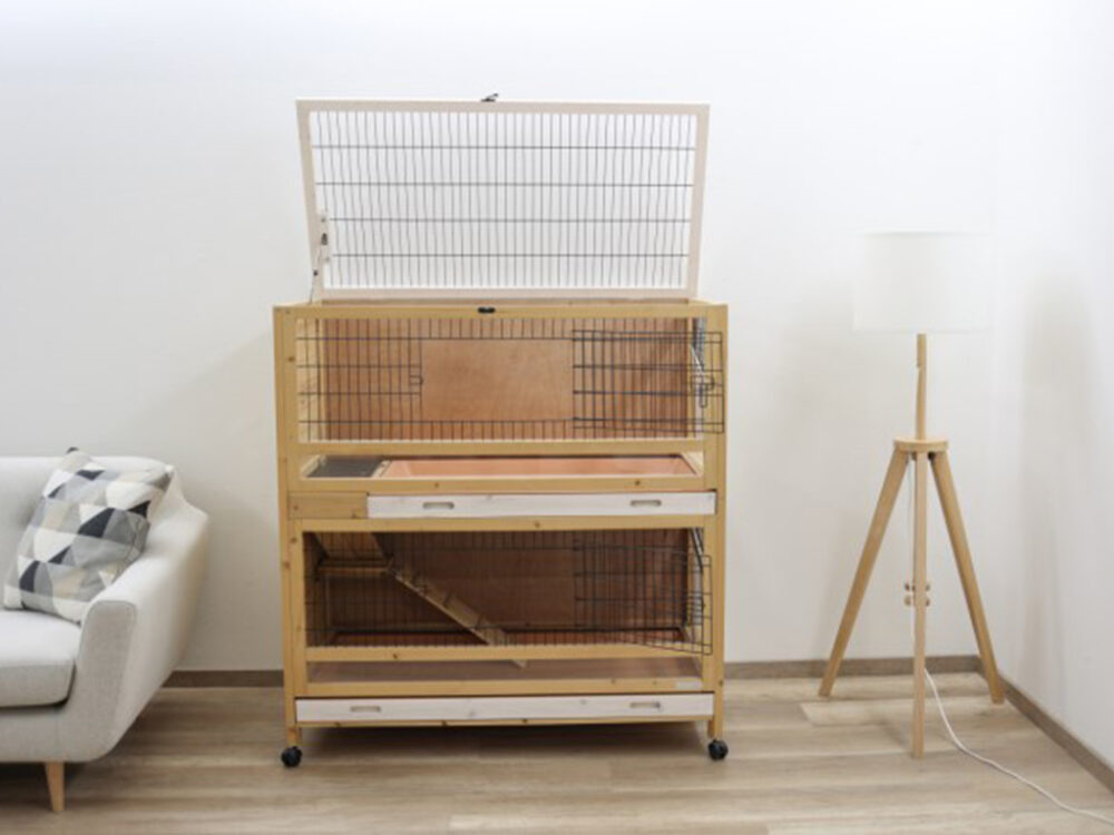 Klietka pre králiky a hlodavce KERBL 81703 INDOOR DELUXE - dvojposchodová - Image 9