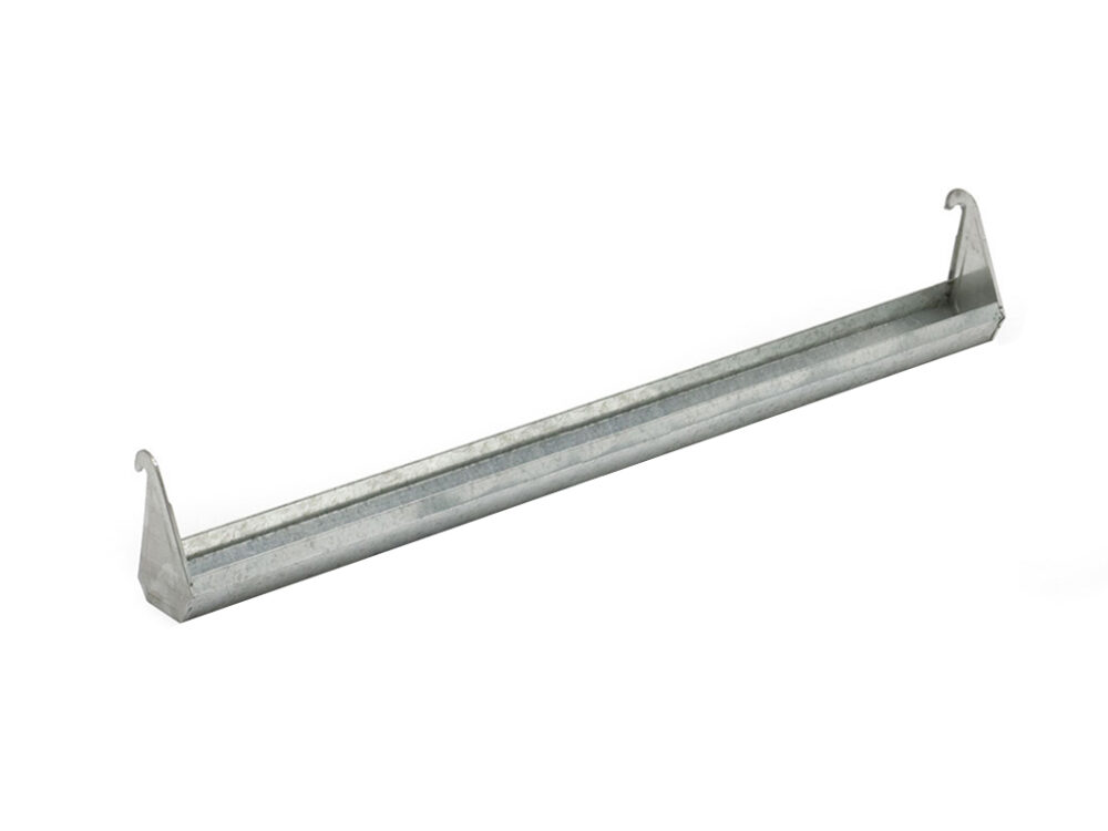 Závesné žľabové kŕmidlo pre kurčatá a prepelice plechové CF034.20 - 80 cm