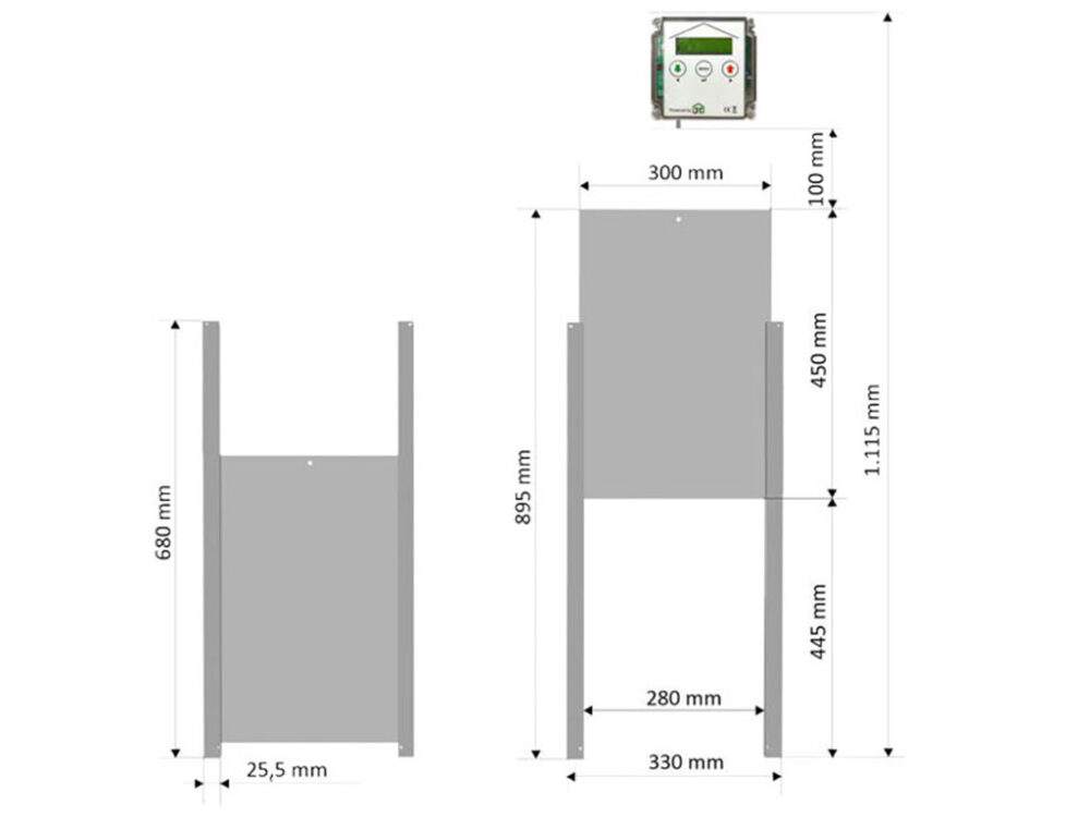 Komplet automatického otvárania a zatvárania kurína JOSTechnik HK-Bat 30x45 D - Image 2