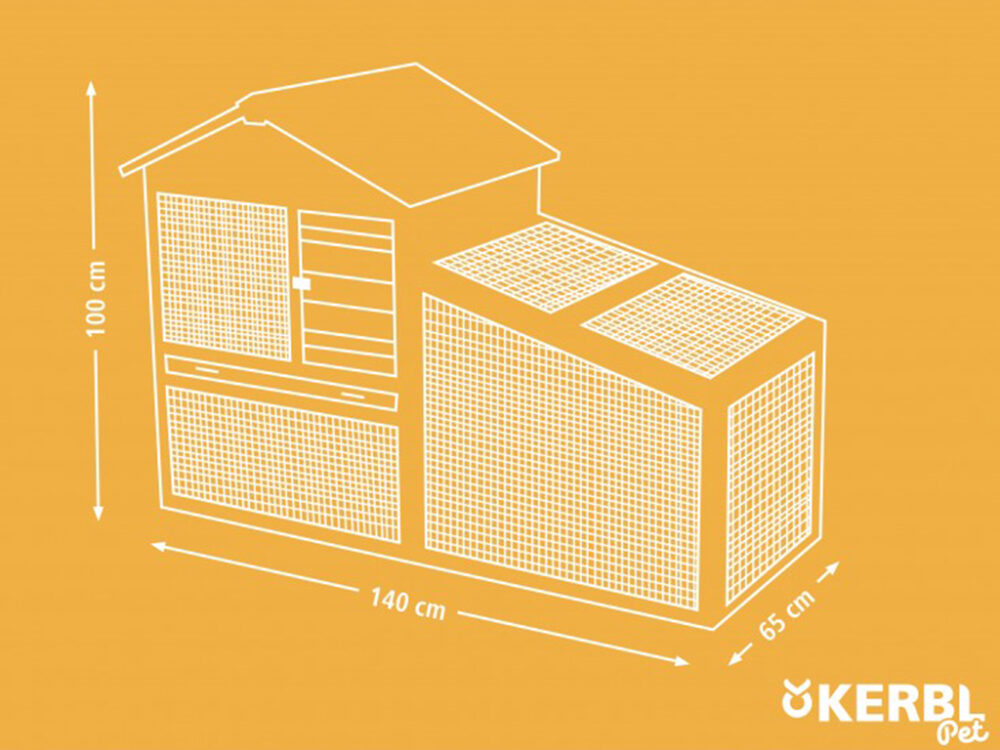 Králikáreň s výbehom KERBL 82826 FREETIME - Image 8