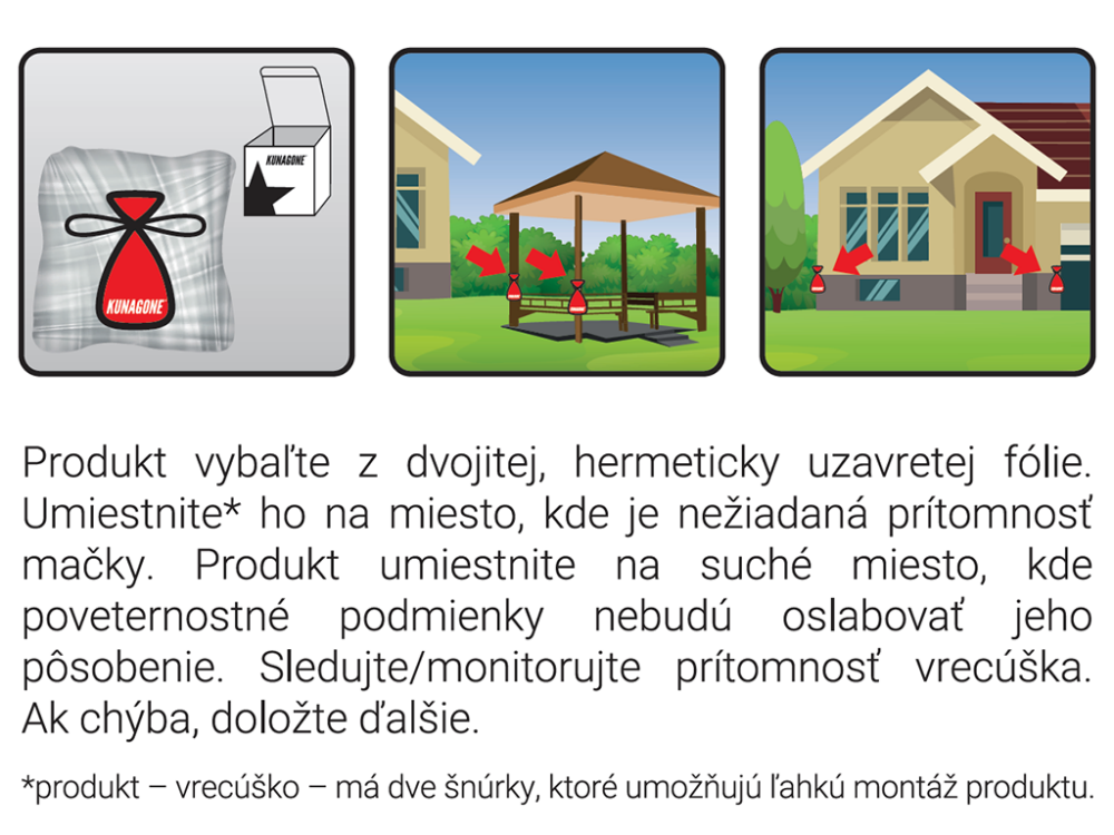 Pachový odpudzovač mačiek KUNAGONE, set 2 ks - Image 6