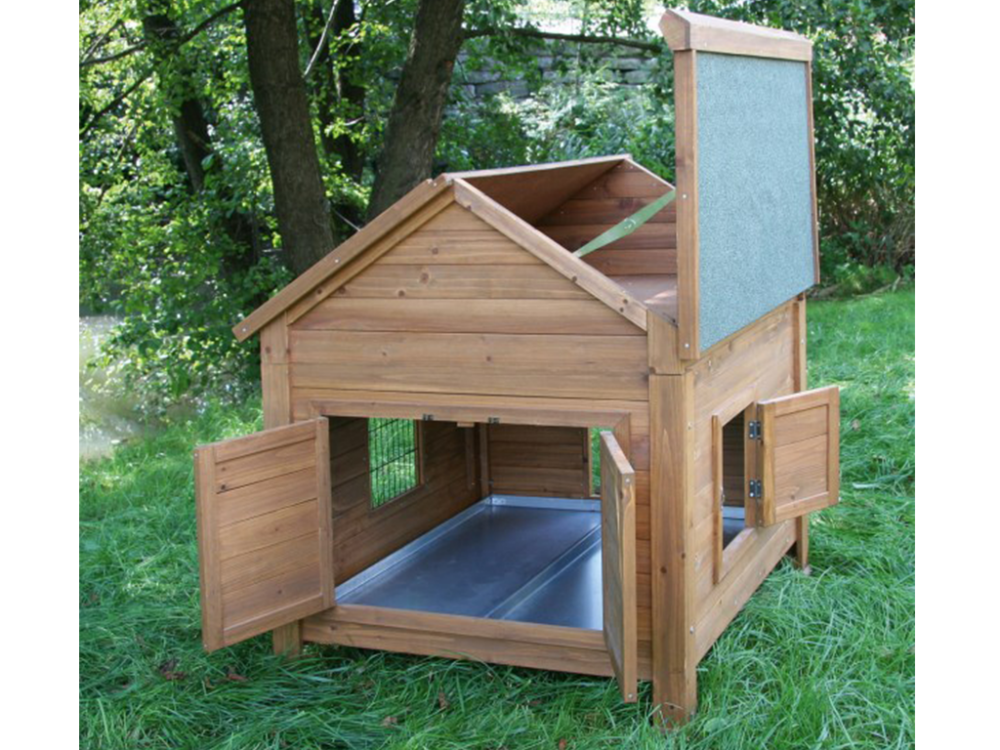 Kurín pre sliepky, domček pre králiky KERBL 82807, 105x100x108 cm - Image 5