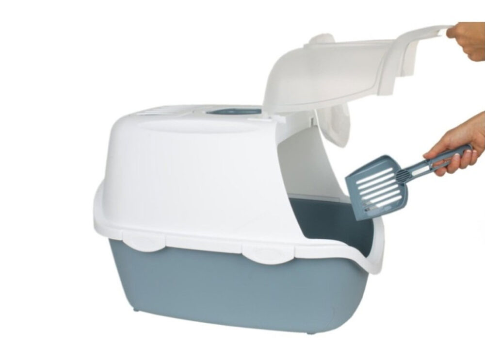 Mačacia toaleta STEFANPLAST CATHY EASY CLEAN, modrobiely - Image 4