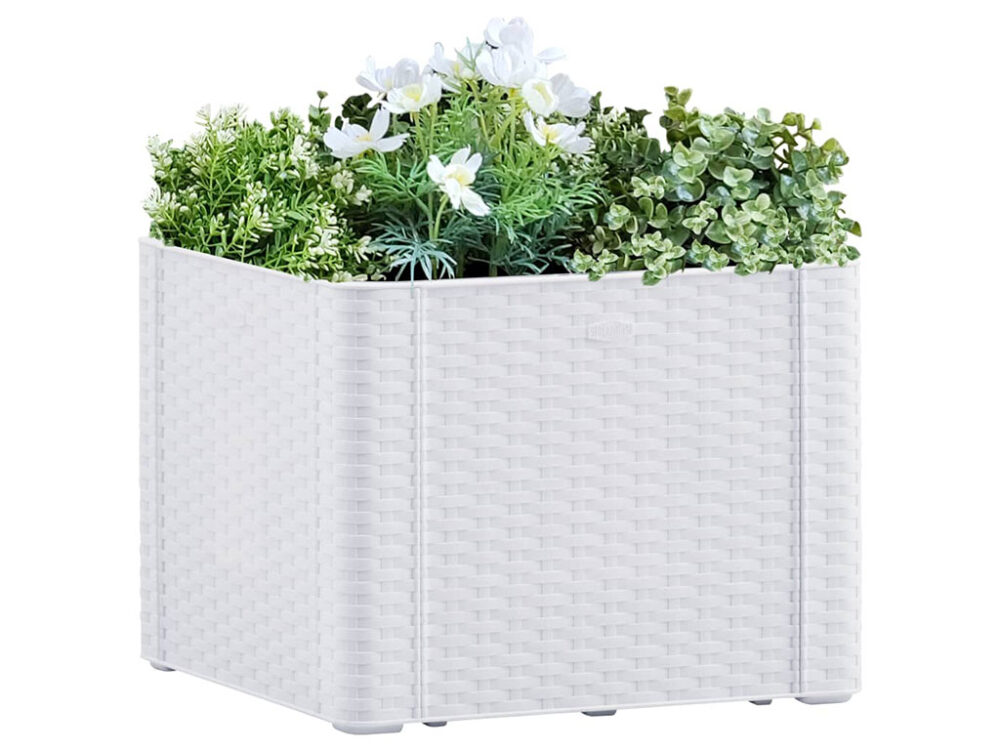 vyvýšený záhon STEFANPLAST NATURAL DELUXE 43 biela
