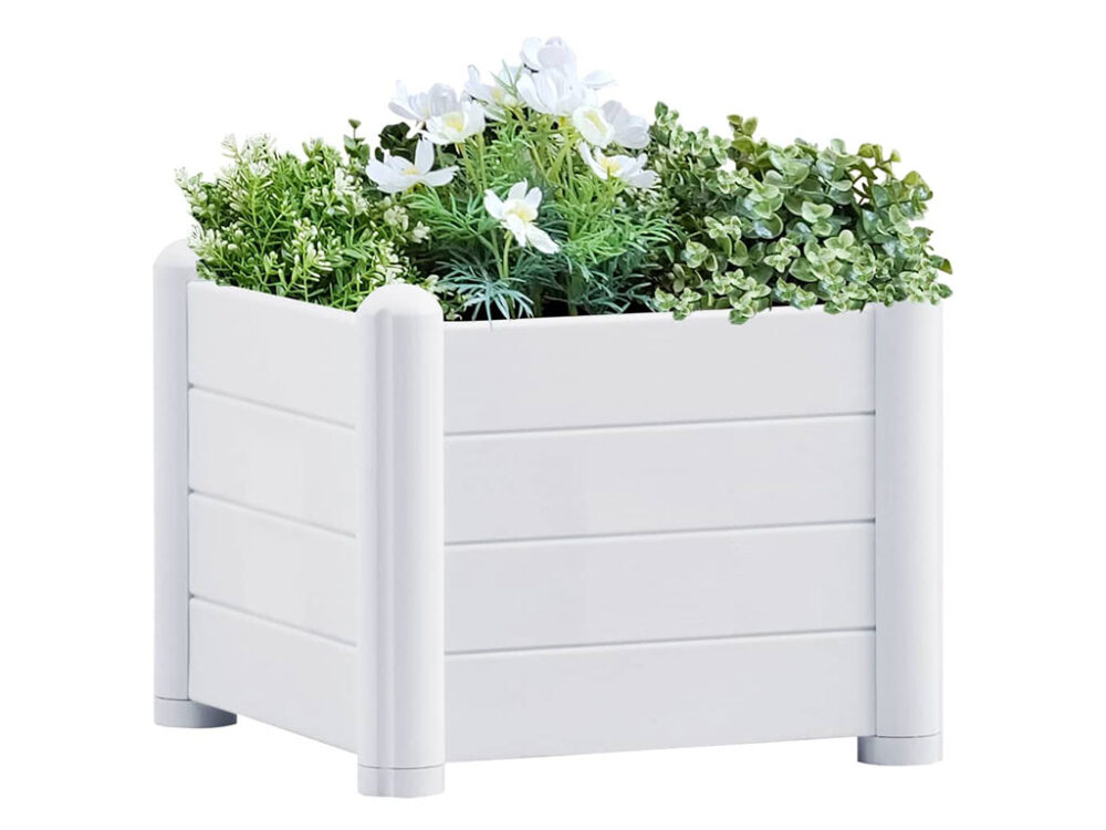 Kvetináč, vyvýšený záhon STEFANPLAST ITALIA 43 biela - Image 3