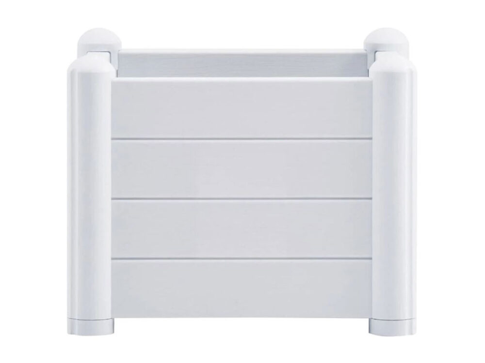 Kvetináč, vyvýšený záhon STEFANPLAST ITALIA 43 biela - Image 4