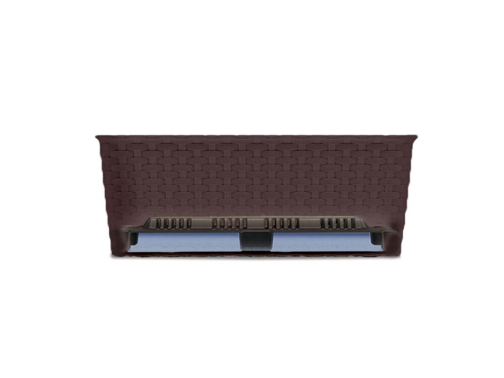 Závesný kvetináč na balkón STEFANPLAST NATURAL 50 moka - Image 2