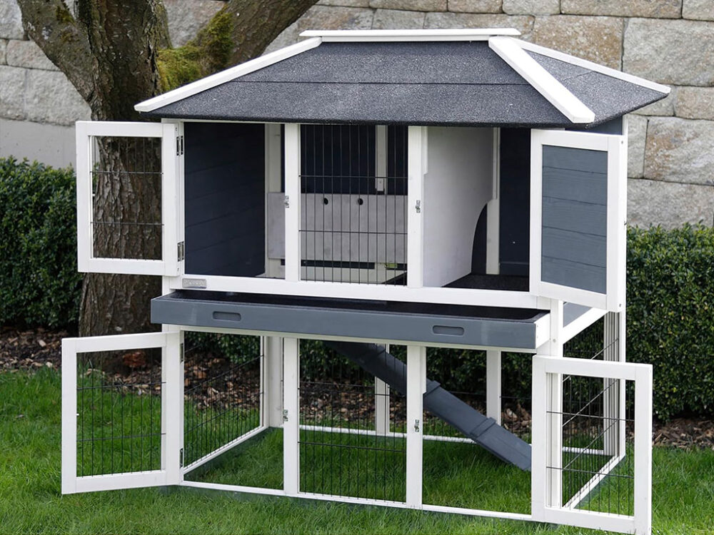 Králikáreň s výbehom KERBL 81727 VILLA, 118x68x118 cm - Image 7