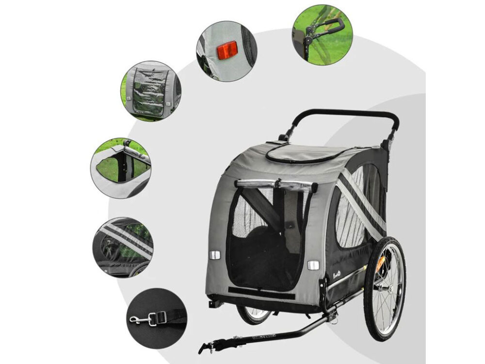 Vozíky za bicykel pre psov