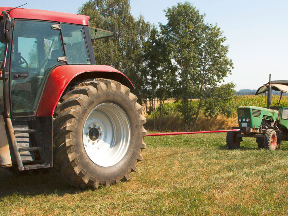 Ťažné lano s očkami KERBL 37704 4 m/40 mm/35000 kg, červené - Image 4