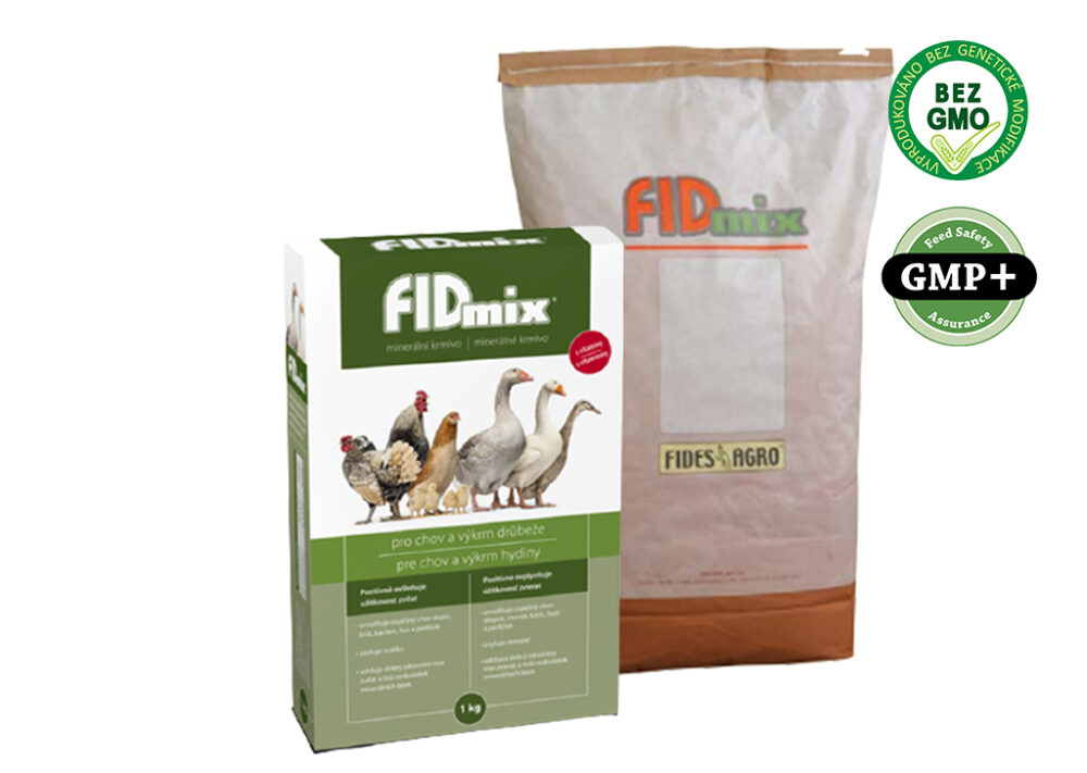 Minerálno vitamínové krmivo FIDMIX PRE ODCHOV A CHOV HYDINY 10kg