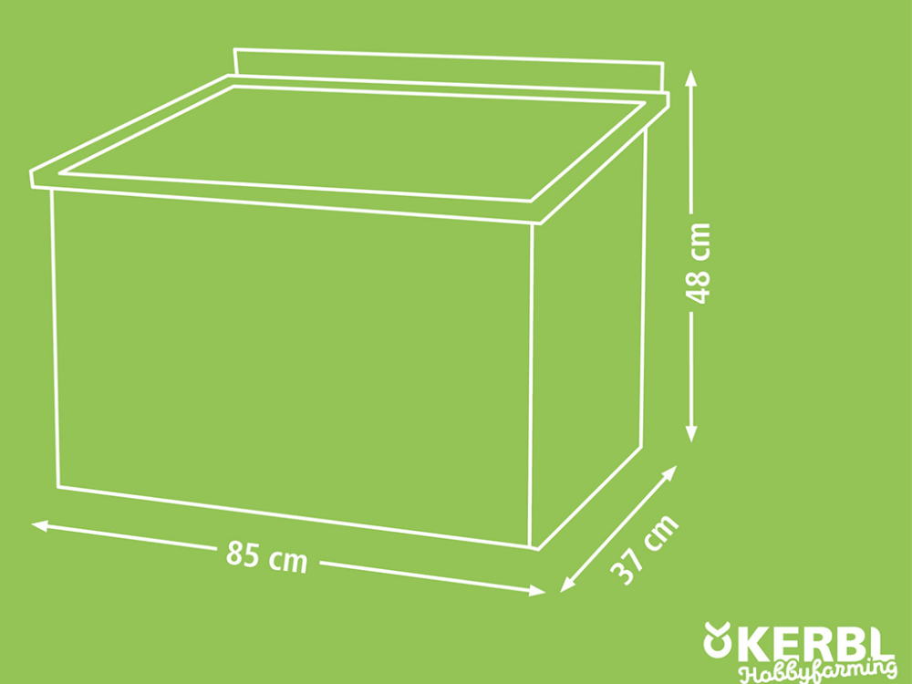 Hrad a kukaň pre hydinu KERBL 82808, 85x37x48 cm - Image 7