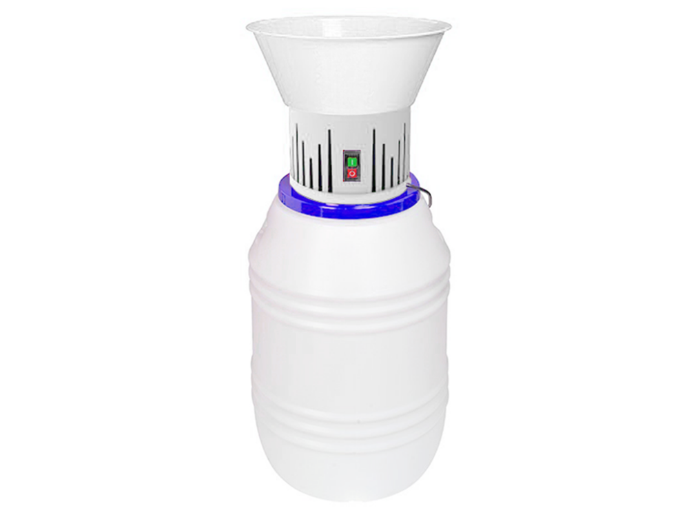 Elektrický šrotovník na obilie s 50l barelom MILL ETM BLUE - HP 1