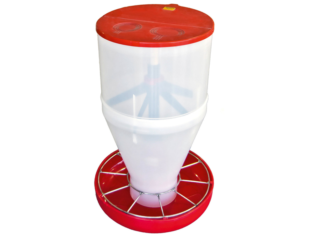 Adaptívne kŕmidlo s násypkou pre prasiatka pri odstave KERBL 221076 MAXI HOPPER PAN - Image 2
