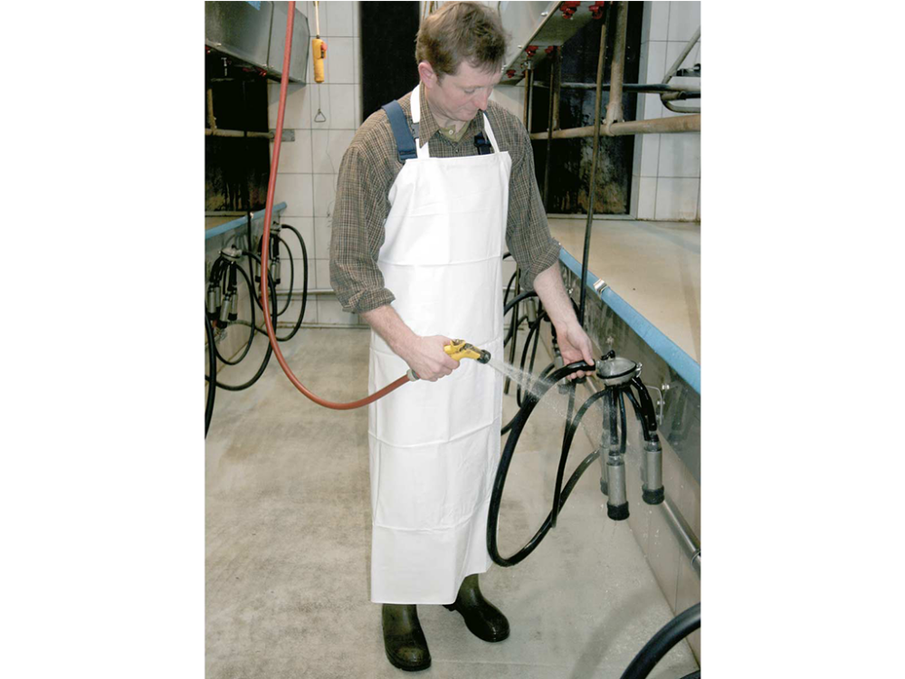 Zástera na dojenie a umývanie KERBL 15148 PROFI APRON, 120x80cm, biela - Image 6
