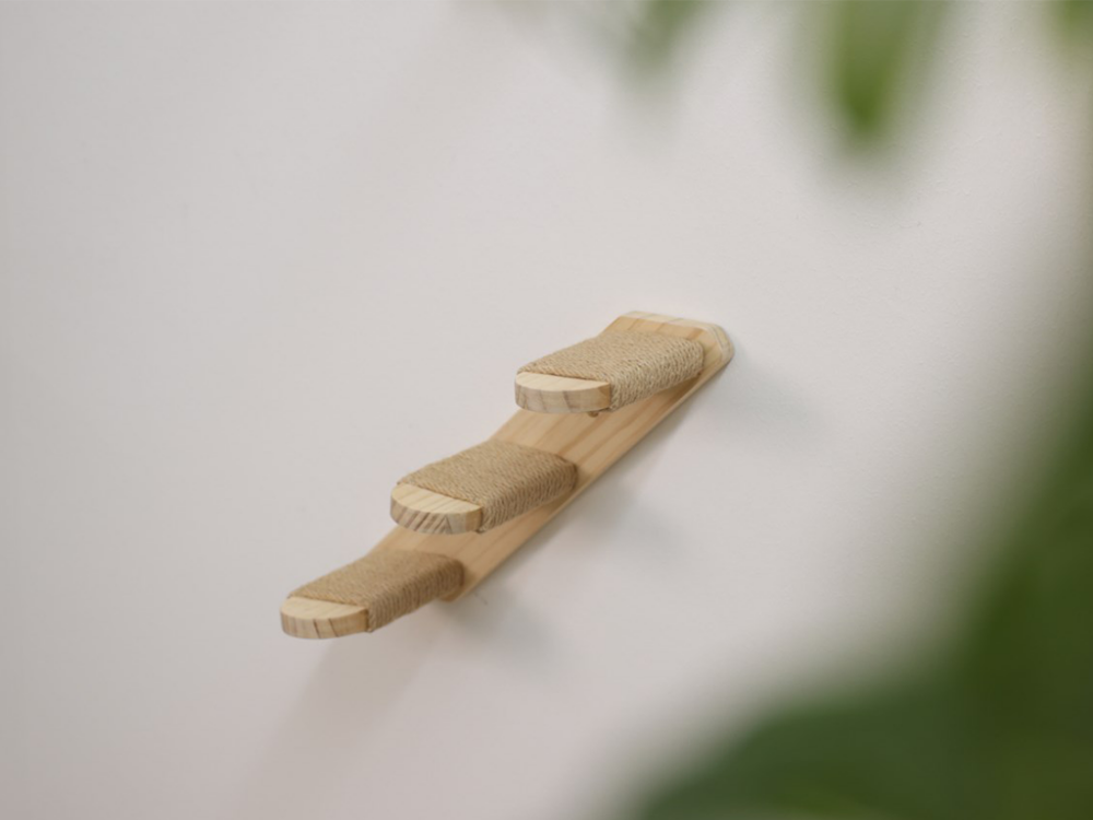 Drevený rebrík pre mačky KERBL 80916 TIMBER, dĺžka 38 cm, s jutou - Image 4