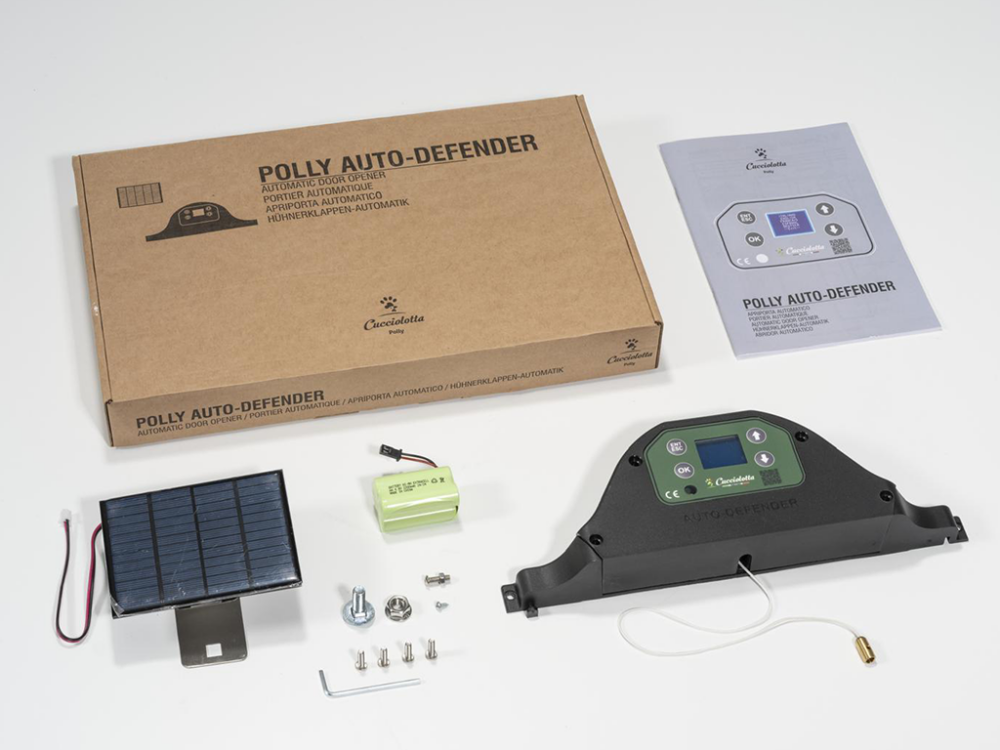 Komplet automatického otvárania a zatvárania kurína  POLLY AUTO-DEFENDER KIT - so solárnym panelom - Image 8