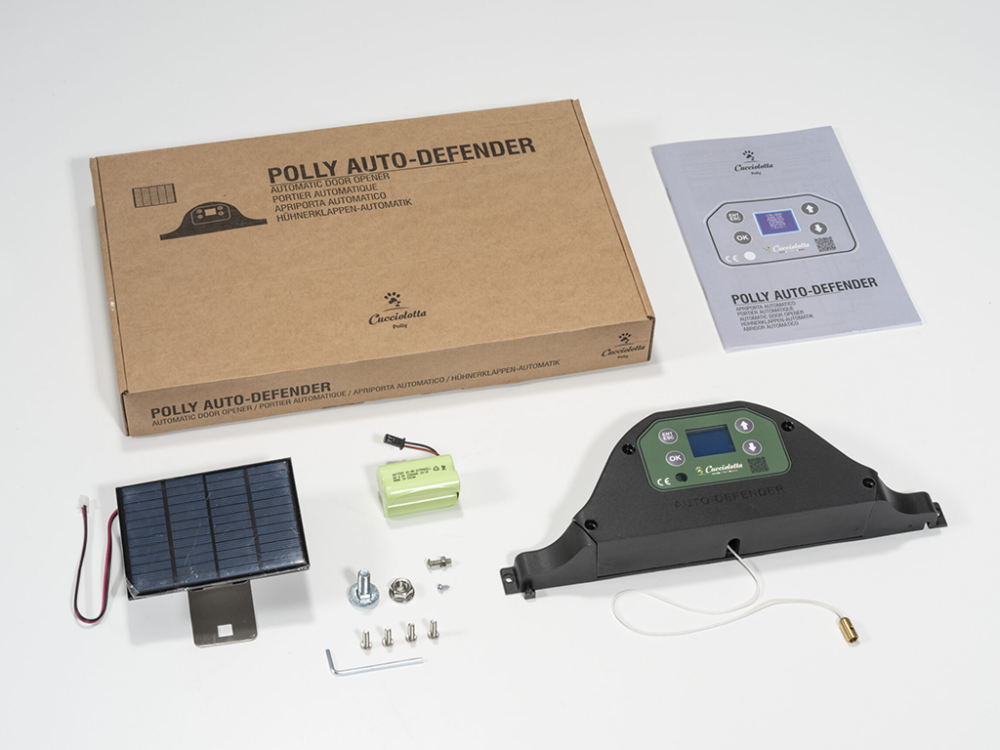 Automatické otvárania a zatvárania kurína POLLY AUTO-DEFENDER - so solárnym panelom - Image 3