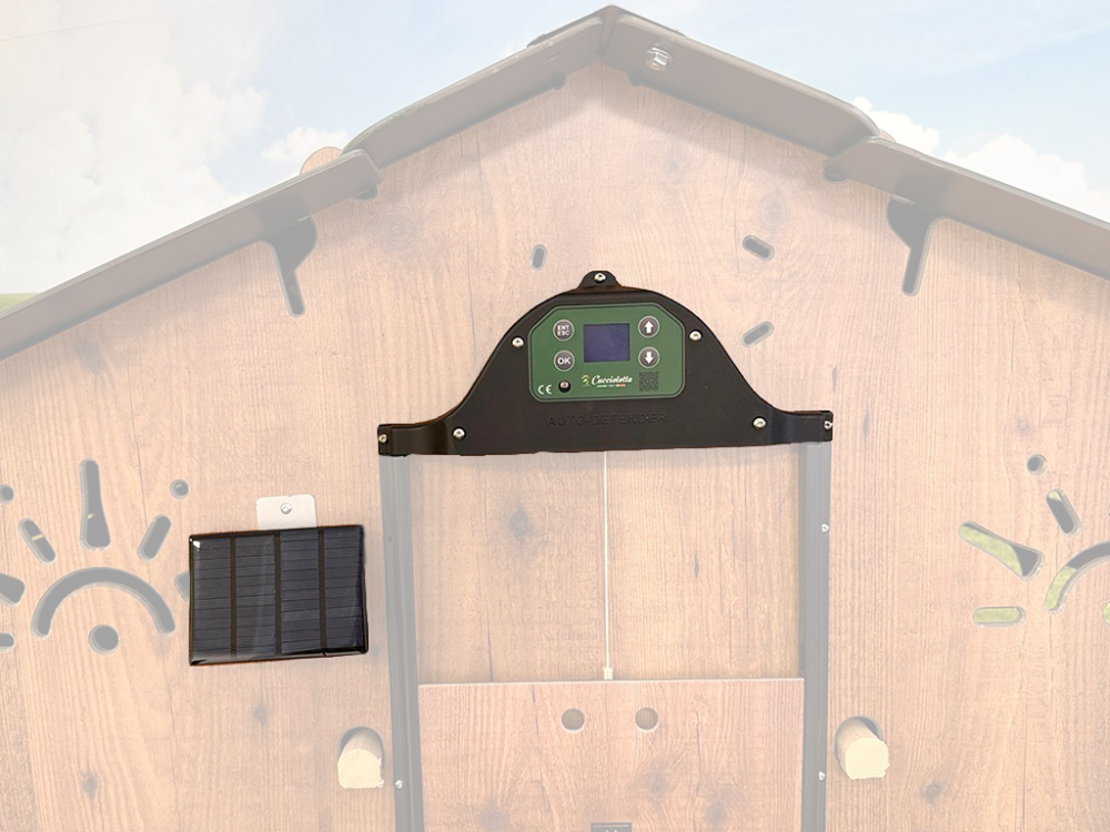 Automatické otvárania a zatvárania kurína POLLY AUTO-DEFENDER - so solárnym panelom - Image 2