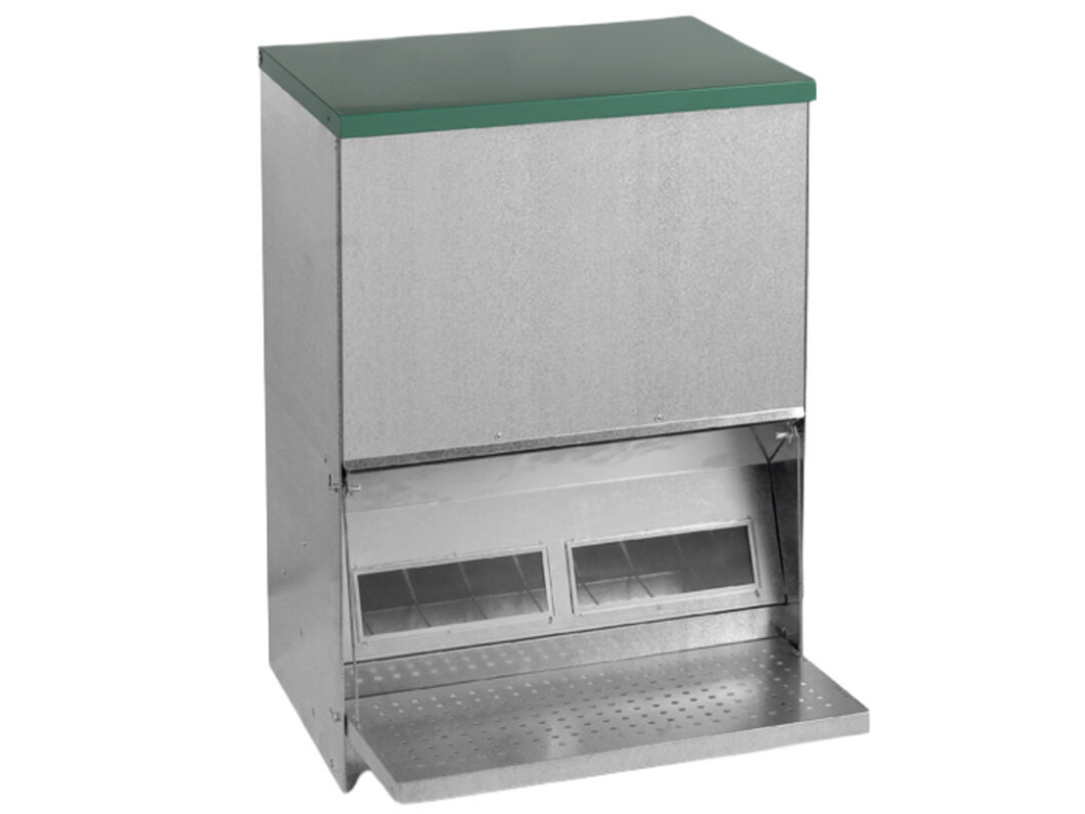 Nášľapné krmítko pre sliepky pozinkované GAUN 11295 - 40 kg