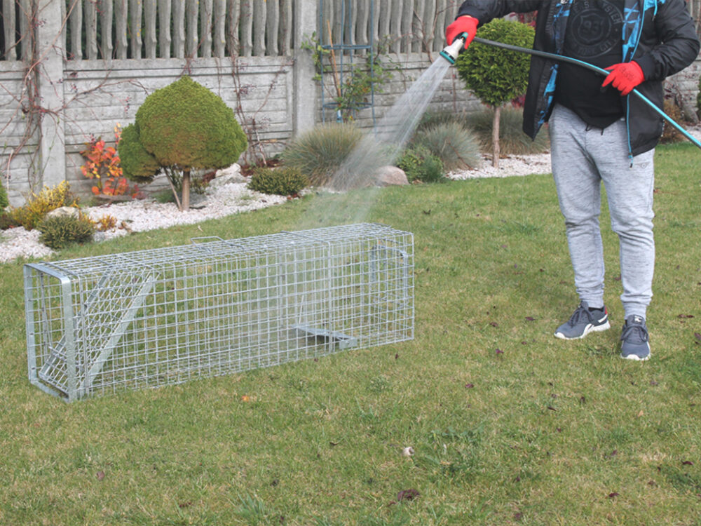 Profesionálna pasca na líšky, kuny, vydry a mačky TRAP H120x34x42 - Image 13