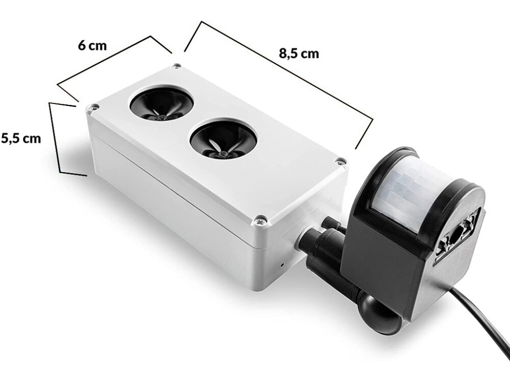 Vodotesný ultrazvukový plašič na kuny, myši a potkany DRAGON ULTRASONIC E250 - Image 3